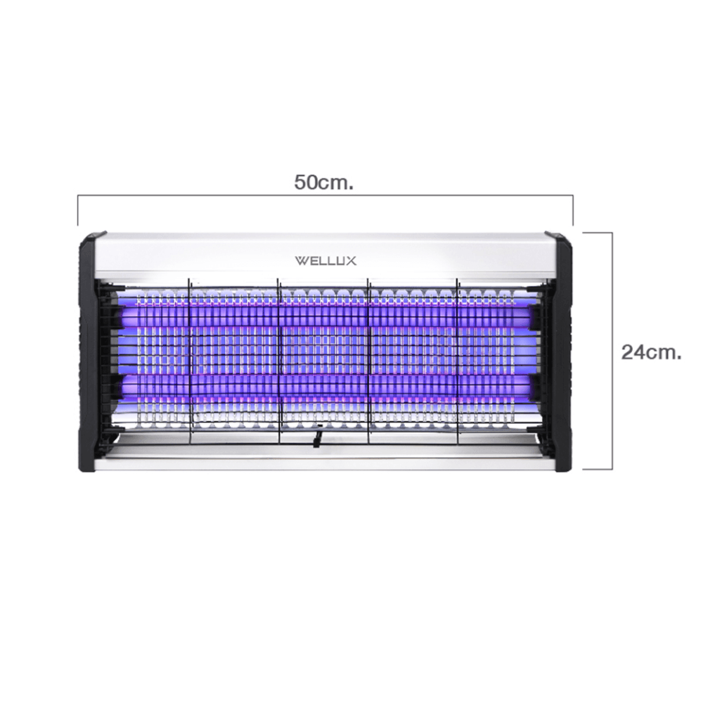 เครื่องดักยุงไฟฟ้า WELLUX รุ่น ESBZ53 พร้อมไฟล่อยุงแสงสีม่วง ไม่มีแบตในตัว